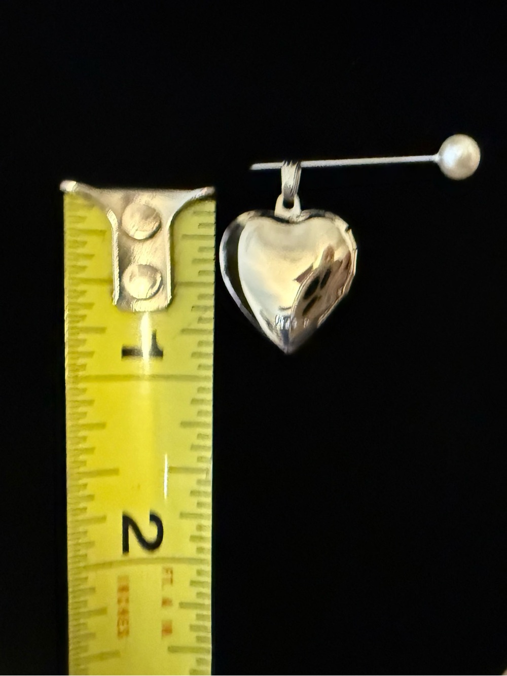 925 Sterling Silver Heart Locket with Pink Faux Mother-of-Pearl Inlay - Picture 4 of 5